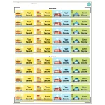 Tob3a Book Labels, Vehicles - طبعة