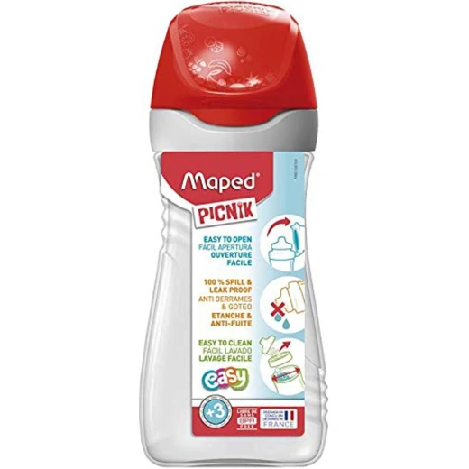 Maped Picnic Water Bottle, Red, 430 ml Maped Picnic Water Bottle, Red, 430 ml
