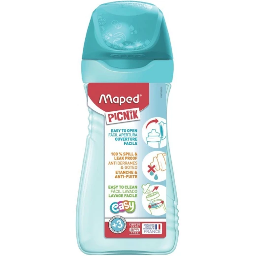 Maped Picnic Water Bottle, Turquoise, 430 ml Maped Picnic Water Bottle, Turquoise, 430 ml