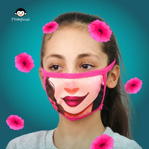 Monkeylicious Children's  Face Mask, Flower Princess - Monkeylicious - Image 3