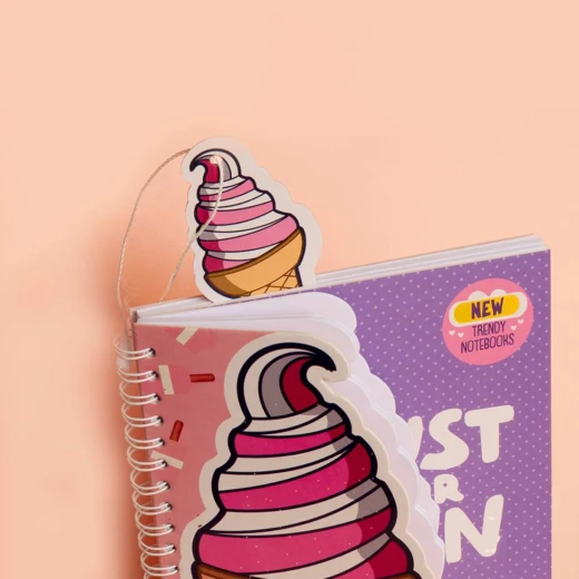 دفتر بأسلاك بتصميم البوظة من مفكرة 15 x 18 سم - مفكرة - Image 2