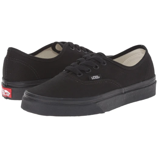 Vans Black Authentic Canvas Trainers Size 37