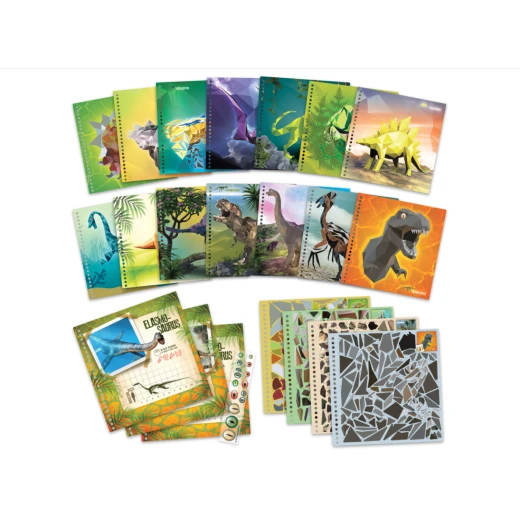ملصق كتاب إبداعي حسب الرقم من دينوس آرت - دينوس آرت - Image 4