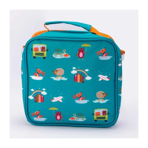 Oops Bag Lunchbox With Raincoat And Overshoes Forest, Blue Color - Oops - Image 5