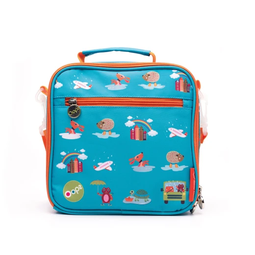 Oops Bag Lunchbox With Raincoat And Overshoes Forest, Blue Color - Oops - Image 3
