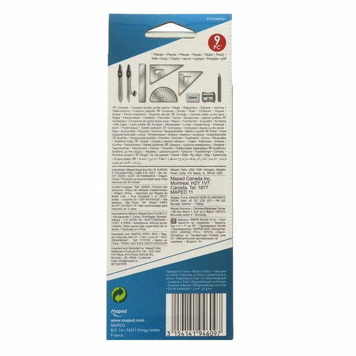 Maped Math Essentials Set, 9 Pieces - Maped - Image 2