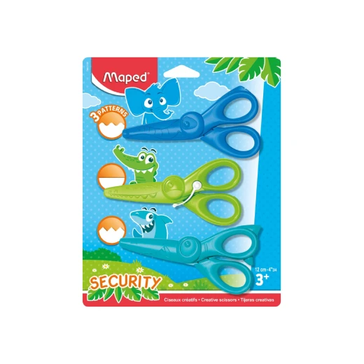Maped Scissors 12 Cm , 3 Pieces Maped Scissors 12 Cm , 3 Pieces
