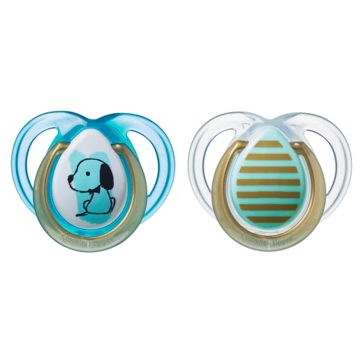 Tommee Tippee Closer To Nature Silicone Pacifier Moda 0-6 Months, 2 Pieces, For Boys - Tommee Tippee - Image 2