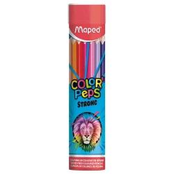 Maped Colored Pencils Round Metal, 12 Pieces