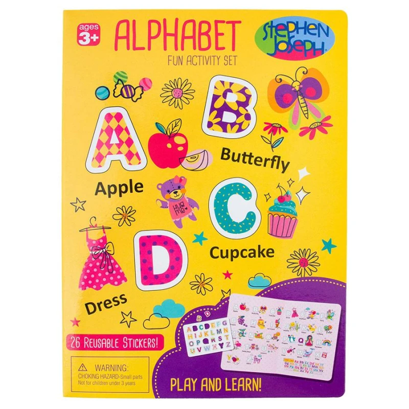 Stephen Joseph Alphabet Cling Boards, Girls - Stephen Joseph