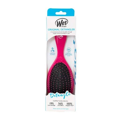 Wet Brush Original Detangler For Thick Hair, Punchy Pink - Wet Brush - Image 5