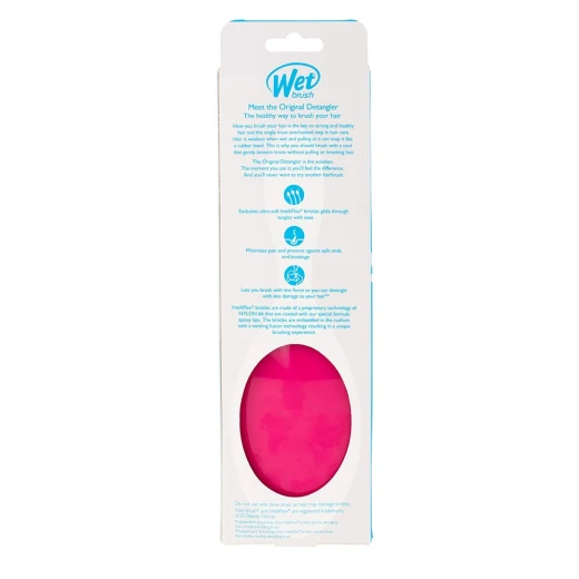 Wet Brush Original Detangler For Thick Hair, Punchy Pink - Wet Brush - Image 4
