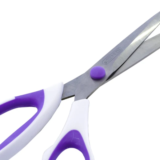 BAZIC 8" Pastel Soft Grip Multipurpose Stainless Steel Scissors - Bazic - Image 2
