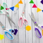 BAZIC 8" Pastel Soft Grip Multipurpose Stainless Steel Scissors - Bazic