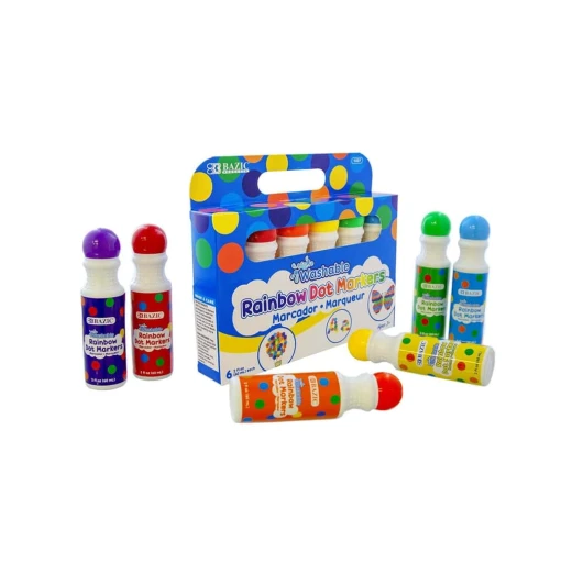 Bazic Stamp Markers Scatola, 6 Pieces - Bazic - Image 2