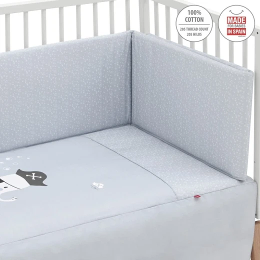 Cambrass Bedding Set, Grey Blue Color, 2 Pieces - Cambrass - Image 5