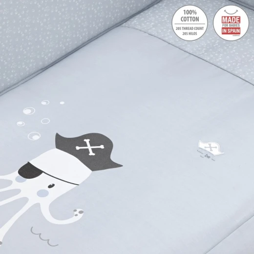 Cambrass Bedding Set, Grey Blue Color, 2 Pieces - Cambrass - Image 3