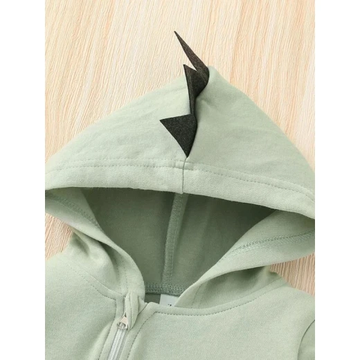 جمبسوت بغطاء للرأس بتصميم ثلاثي الأبعاد للجنسين للأطفال 6-9 شهر - Image 4