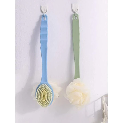 قطعة فرشاة حمام 2 في 1 لون عشوائي - Image 2