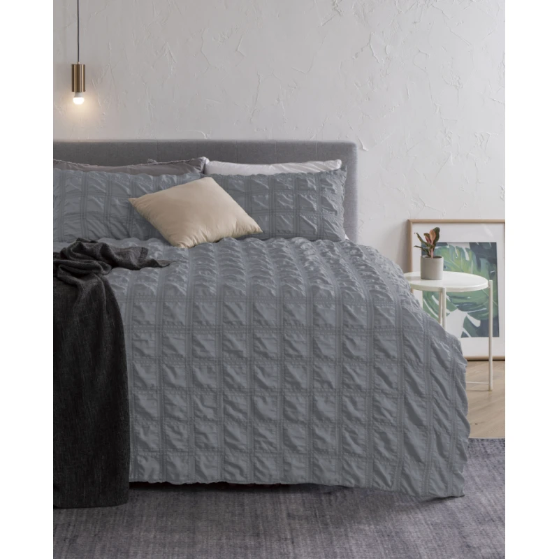 Nova Home Comforter ,3pcs, Twin, Grey,Microfiber - Nova Home