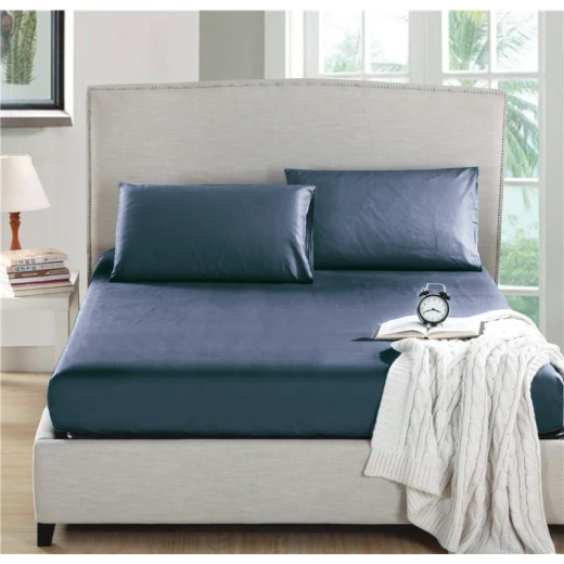 Nova home fitted sheet microfiber blue 120*120 pillow case 50*70 2pcs twin Nova home fitted sheet microfiber blue 120*120 pillow case 50*70 2pcs twin