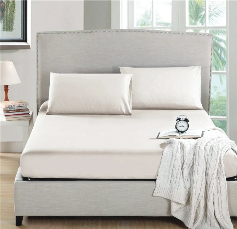 Nova home fitted sheet microfiber twin ivore 2pcs - Nova Home