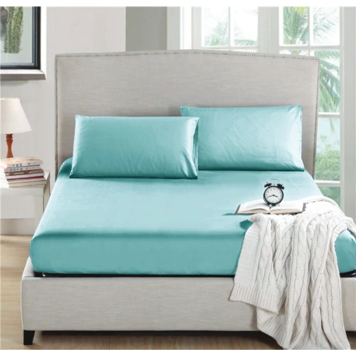 Nova home fitted sheet microfiber twin turquoise 2pcs Nova home fitted sheet microfiber twin turquoise 2pcs