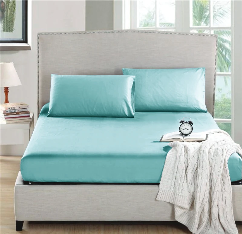 Nova home fitted sheet microfiber twin turquoise 2pcs - Nova Home
