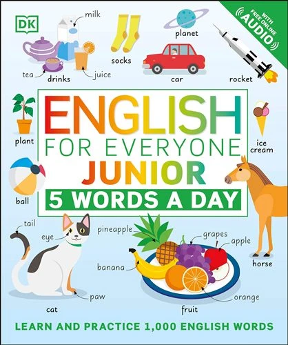 الإنجليزية للجميع الصغار - 5 كلمات في اليوم من كتب دي كي للنشر الإنجليزية للجميع الصغار - 5 كلمات في اليوم من كتب دي كي للنشر