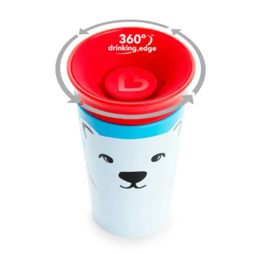 كوب للشرب ذو 360 درجة  266 مل - بتصميم الدب القطبي من منشكن - منشكن - Image 2