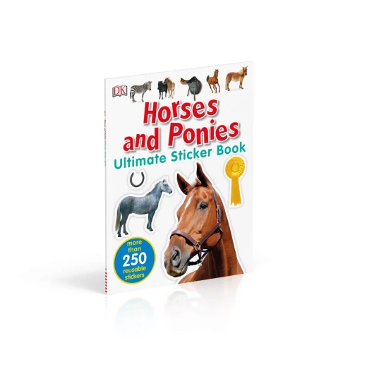 كتاب ملصقات DK Books Horses & Ponies للأطفال: متعة تعليمية وملصقات قابلة لإعادة الاستخدام كتاب ملصقات DK Books Horses & Ponies للأطفال: متعة تعليمية وملصقات قابلة لإعادة الاستخدام