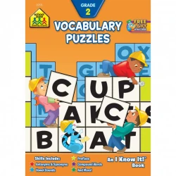 School Zone Vocabulary Puzzles Grade 2 Workbook