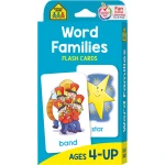 School Zone Word Families Flash Cards Educational Rhyming Words Learning for Kids 54 Cards Vocabulary Phonics - School Zone