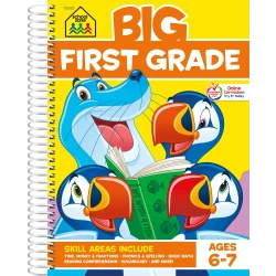 School Zone Book: Big First Grade Workbook (Spiral Bound)