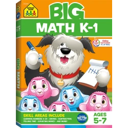 School Zone Book: Big Math K-1 Workbook