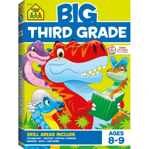 School Zone Big Third Grade Workbook School Zone Big Third Grade Workbook
