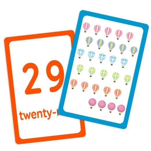 Bazic Numbers Flash Cards 36 Pack for Early Math Education: Colorful Pictures for Preschool & Elementary Kids - Bazic - Image 3