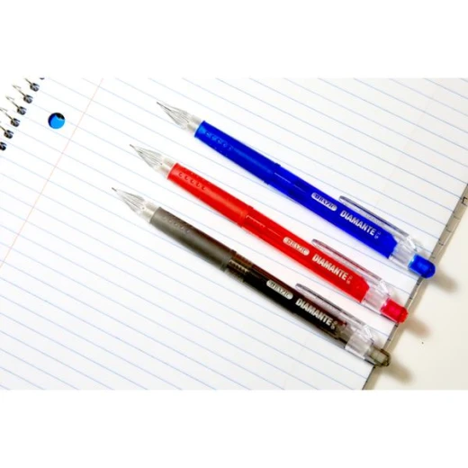 Bazic Diamante 0.5 Mm Mechanical Pencil With Grip, Set Of 3 Pieces , Assorted - Bazic - Image 2