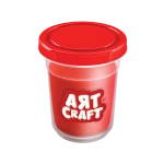 Art Craft Single Dough Pot-red 140 Gr - Art Craft
