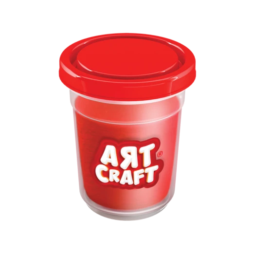 Art Craft Single Dough Pot-red 140 Gr Art Craft Single Dough Pot-red 140 Gr