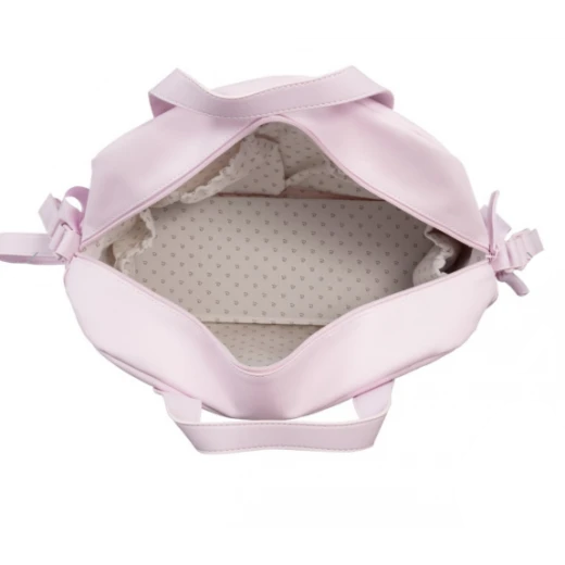 Pasito A Pasito Pink Bow Diaper Bag With Changing Mat - 51 X 30 X 15cm - Pasito a Pasito - Image 2