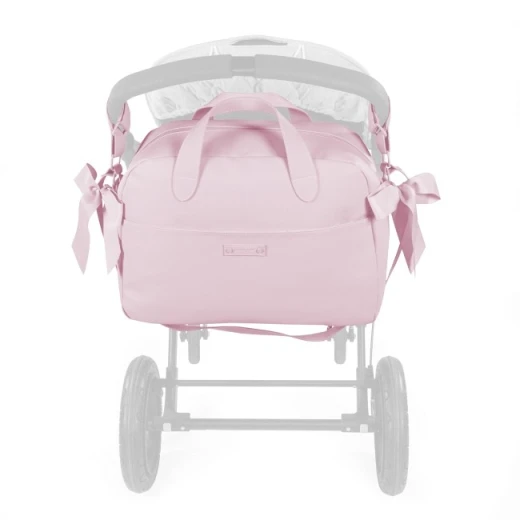 Pasito A Pasito Pink Bow Diaper Bag With Changing Mat - 51 X 30 X 15cm - Pasito a Pasito - Image 5