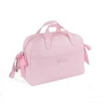 Pasito A Pasito Pink Bow Diaper Bag With Changing Mat - 51 X 30 X 15cm - Pasito a Pasito
