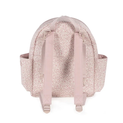 Pasito A Pasito Pink Backpack Diaper Bag Changing Mat - Flower Mellow Line 31x37x14 Cm - Pasito a Pasito - Image 2