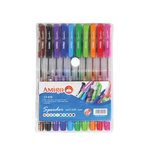 Amigo Speeder Colored Pen Set, 10 Pieces Amigo Speeder Colored Pen Set, 10 Pieces