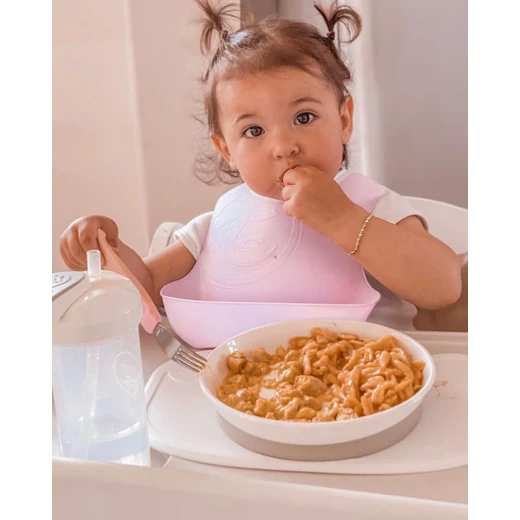 مريلة مريحة مع جيب مفتوح باللون الوردي والأرجواني - تويست شيك - Image 2