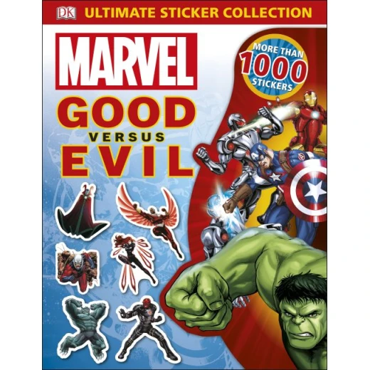 كتاب ملصقات عالم Marvel Good vs Evil من دي كي كتاب ملصقات عالم Marvel Good vs Evil من دي كي
