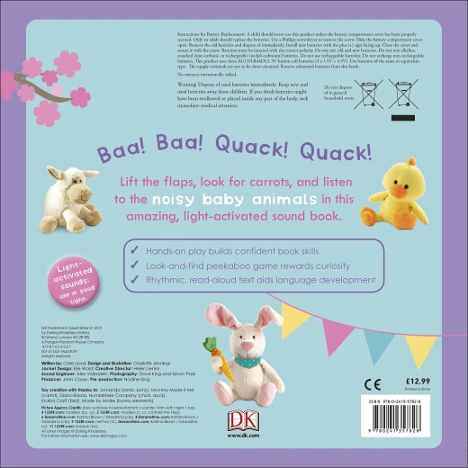 كتاب دي كيه Crunch Munch Bunny التفاعلي: كتاب تعليمي مبكر مع فتحة و صوت للأطفال الصغار - كتب دي كاي - Image 4