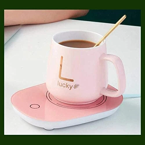 كوب مع مدفأة كهربائية تعمل بالطاقة باللون الزهري - Image 6
