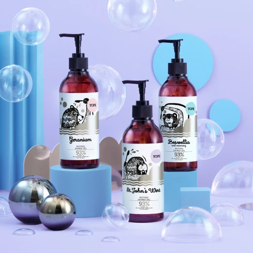 Yope Shower Gel Geranium Flavour, 400Ml - Yope - Image 4